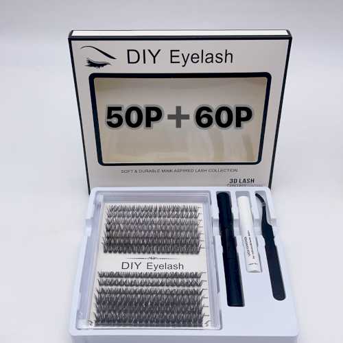 Wholesale Supplier Direct Crossed Voluminous Individual Cluster Lashes Self-Grafting | Long for Segmented Eyelashes