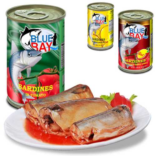 Canned Sardines in Tomato Sauce 5.5 oz. (155 g.)