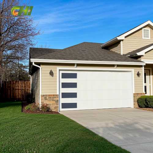 China Factory Custom Flush Modern Single Car Garage Door for Bulk Orders