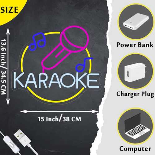 Karaoke Neon Sign Personalized Neon Sign