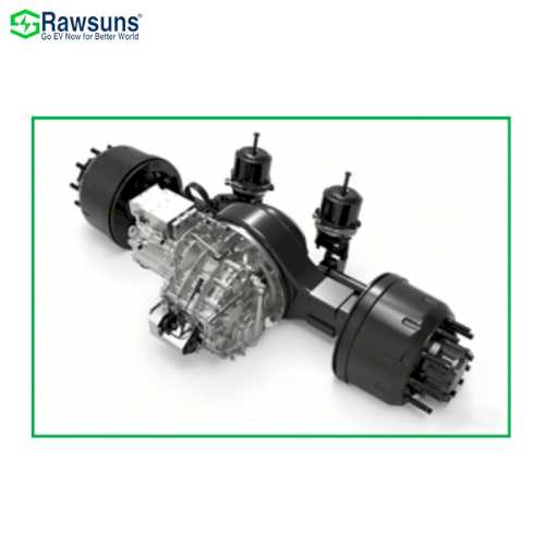 Rawsun READ16500Z EV Axle 2 speed Gearbox Electric Car Conversion Kit Medium Truck Electric Rear Axle Heavy-duty Oil Brake 800V