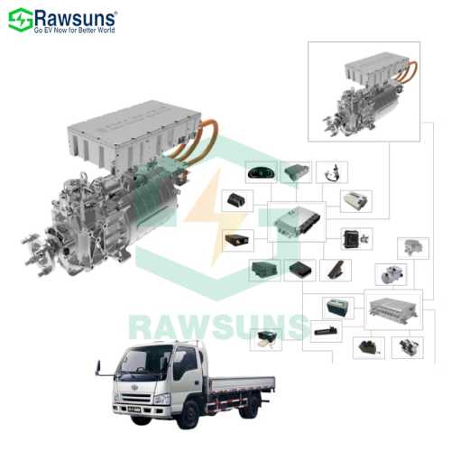 Rawsuns 350V 50kw 90kw RSTM262P Electric Motor Electric Drivetrain Off-road Vehicle Pickup Truck Van EV Conversion Kit AC Motors