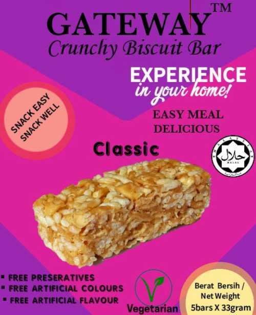 Crunchy Biscuit Bar- Classic flavor