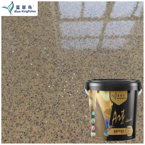 Blue Kingfisher Epoxy Colored Sand Floor Paint