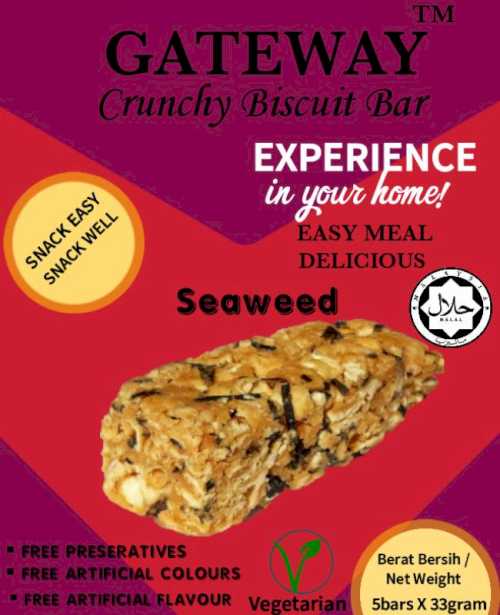 Crunchy Biscuit bar- Seaweed flavor