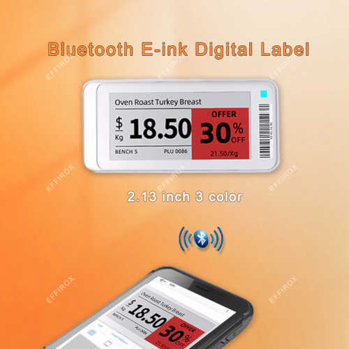 bluetooth digital label for shops, 2.13 inch
