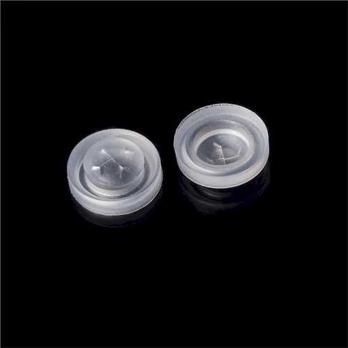 Silicone Injection Molding Silicone Slit Valve,Snowflake Slit Cut 9.8mm Silicone Valve for Water Bottles